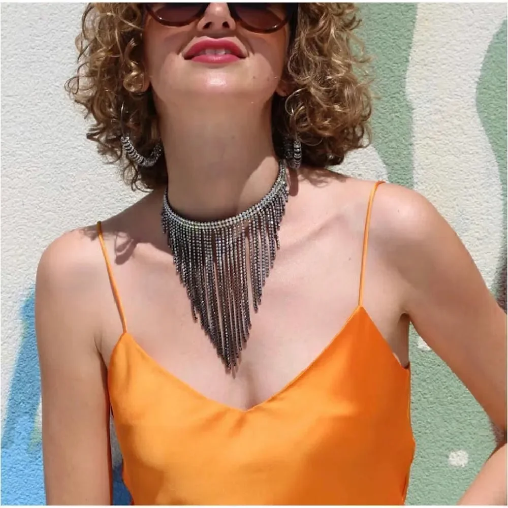 Amrita Singh Blue Crystal Statement Choker